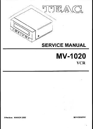 Сервисная инструкция Teac MV-1020 ― Manual-Shop.ru
