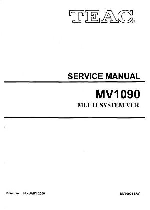 Сервисная инструкция Teac MV-1090 ― Manual-Shop.ru