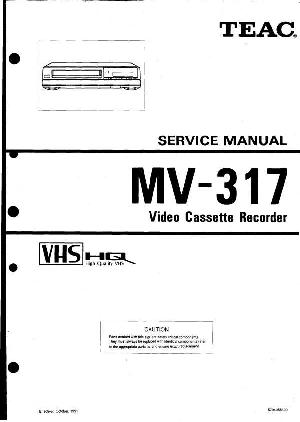 Сервисная инструкция Teac MV-317 ― Manual-Shop.ru
