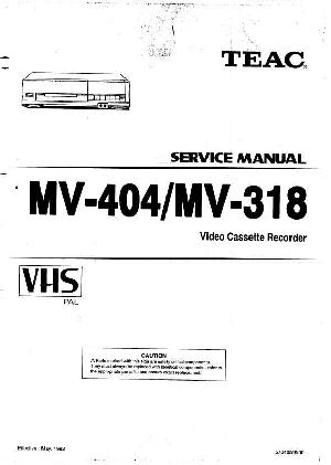 Сервисная инструкция Teac MV-318, MV-404 ― Manual-Shop.ru