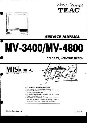 Сервисная инструкция Teac MV-3400, MV-4800 ― Manual-Shop.ru