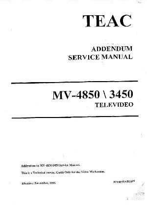 Сервисная инструкция Teac MV-4850, MV-3450 ― Manual-Shop.ru