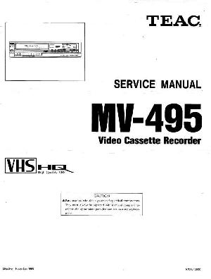 Сервисная инструкция Teac MV-495 ― Manual-Shop.ru