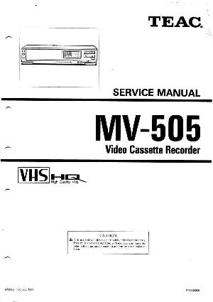 Сервисная инструкция Teac MV-505 ― Manual-Shop.ru