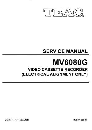 Сервисная инструкция Teac MV-6080G ― Manual-Shop.ru