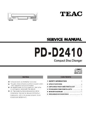 Service manual Teac PD-D2410 ― Manual-Shop.ru
