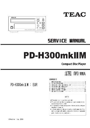Сервисная инструкция Teac PD-H300MK2M ― Manual-Shop.ru