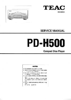Service manual Teac PD-H500 ― Manual-Shop.ru