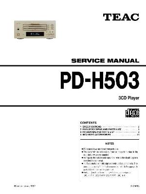 Сервисная инструкция Teac PD-H503 ― Manual-Shop.ru