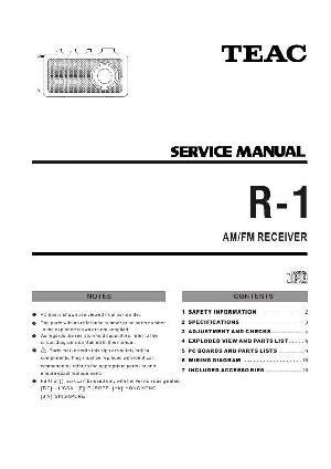 Сервисная инструкция Teac R-1 ― Manual-Shop.ru