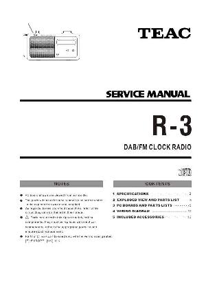 Сервисная инструкция Teac R-3 ― Manual-Shop.ru