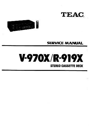 Сервисная инструкция Teac R-919X, V-970 ― Manual-Shop.ru