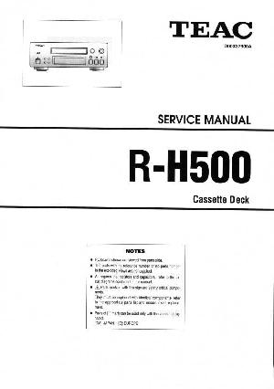 Сервисная инструкция Teac R-H500 ― Manual-Shop.ru