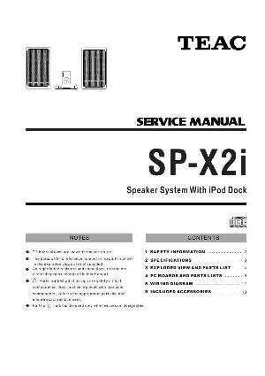 Сервисная инструкция Teac SP-X2I ― Manual-Shop.ru