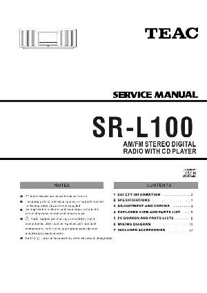 Сервисная инструкция Teac SR-L100 ― Manual-Shop.ru