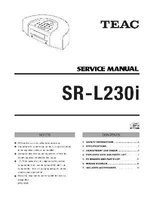 Сервисная инструкция Teac SR-L230I ― Manual-Shop.ru