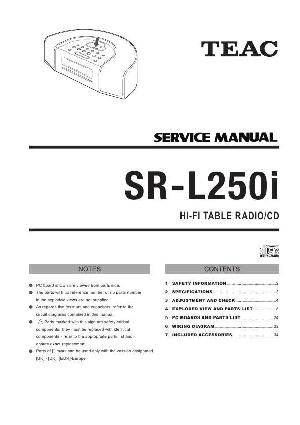 Сервисная инструкция Teac SR-L250I ― Manual-Shop.ru