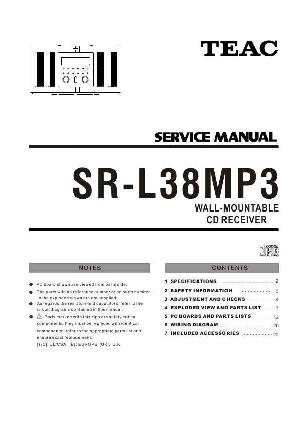 Сервисная инструкция Teac SR-L38MP3 ― Manual-Shop.ru