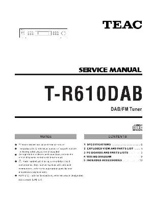 Service manual Teac T-R610DAB ― Manual-Shop.ru