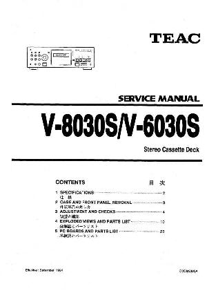 Сервисная инструкция Teac V-6030S, V-8030S ― Manual-Shop.ru