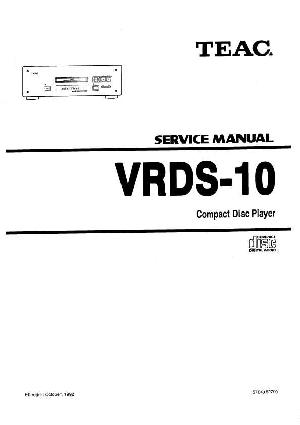 Сервисная инструкция Teac VRDS-10 ― Manual-Shop.ru