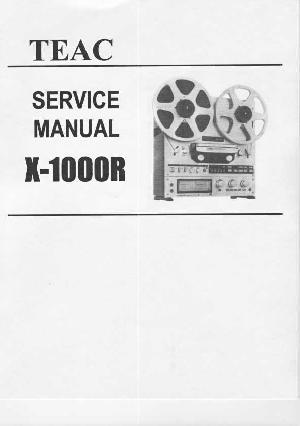 Сервисная инструкция Teac X-1000R ― Manual-Shop.ru