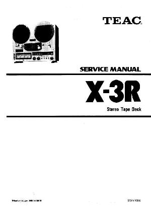 Сервисная инструкция Teac X-3R ― Manual-Shop.ru