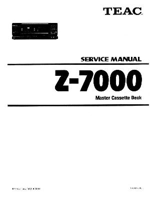 Сервисная инструкция Teac Z-7000 ― Manual-Shop.ru