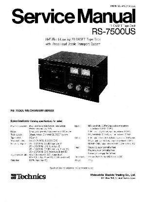 Сервисная инструкция Technics RS-7500US ― Manual-Shop.ru