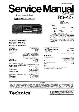 Сервисная инструкция Technics RS-AZ7 ― Manual-Shop.ru