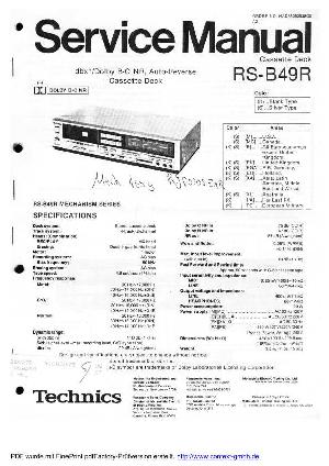 Сервисная инструкция Technics RS-B49R ― Manual-Shop.ru