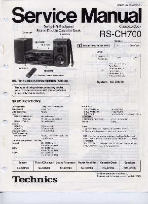 Сервисная инструкция Technics RS-CH700 ― Manual-Shop.ru