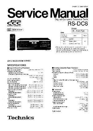 Сервисная инструкция Technics RS-DC8 ― Manual-Shop.ru
