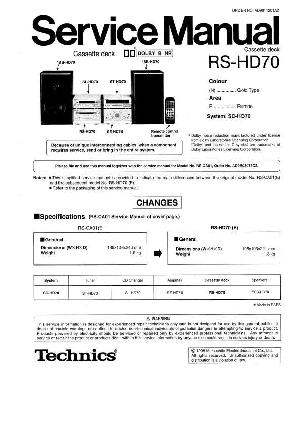 Сервисная инструкция Technics RS-HD70 ― Manual-Shop.ru