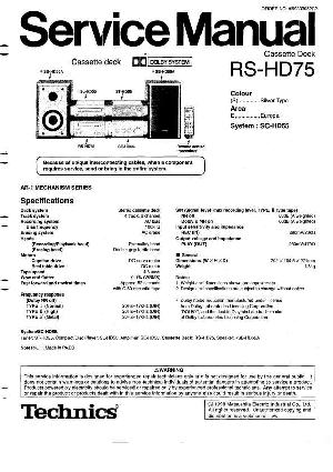 Сервисная инструкция Technics RS-HD75 ― Manual-Shop.ru