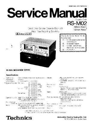 Сервисная инструкция Technics RS-M02 ― Manual-Shop.ru