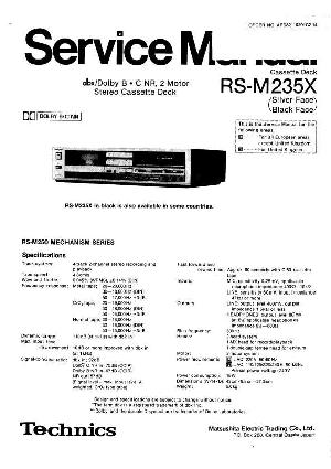 Сервисная инструкция Technics RS-M235X ― Manual-Shop.ru