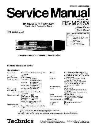 Сервисная инструкция Technics RS-M245X ― Manual-Shop.ru