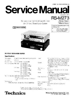 Service manual Technics RS-M273 ― Manual-Shop.ru