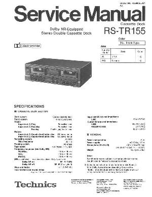 Сервисная инструкция Technics RS-TR155 ― Manual-Shop.ru