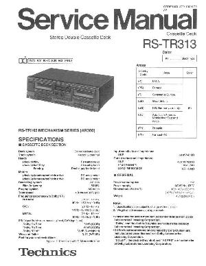 Сервисная инструкция Technics RS-TR313 ― Manual-Shop.ru