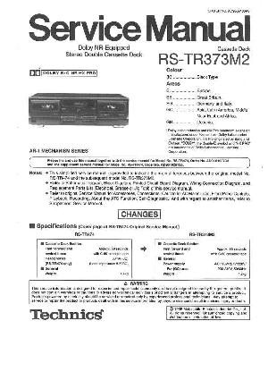 Сервисная инструкция Technics RS-TR373M2 ― Manual-Shop.ru