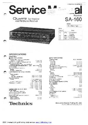 Service manual Technics SA-160 ― Manual-Shop.ru