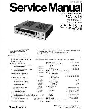 Service manual Technics SA-515, SA-515K ― Manual-Shop.ru