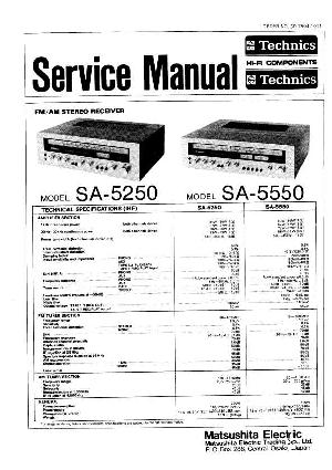 Сервисная инструкция Technics SA-5250, SA-5550 ― Manual-Shop.ru