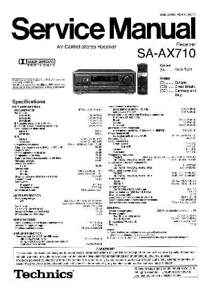 Service manual Technics SA-AX710 ― Manual-Shop.ru