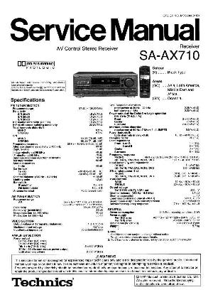 Service manual Technics SA-AX710GC, GN ― Manual-Shop.ru