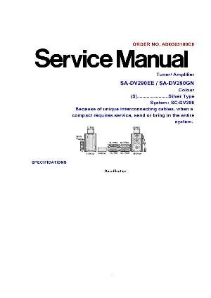Сервисная инструкция Technics SA-DV290EE ― Manual-Shop.ru