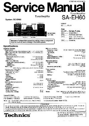 Service manual Technics SA-EH60 ― Manual-Shop.ru