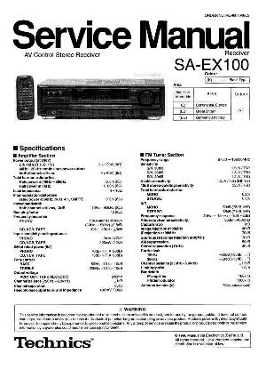 Сервисная инструкция Technics SA-EX100 ― Manual-Shop.ru